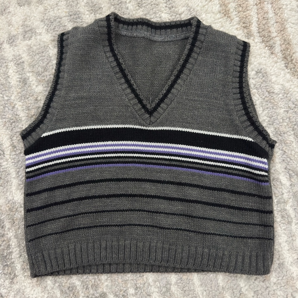 Kids Gray Sweater Vest